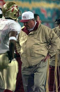 Coach Bobby Bowden at Fiesta Bowl